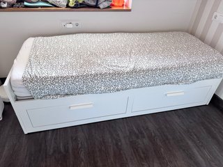 Cama 90cm con 2 cajones y colchón
