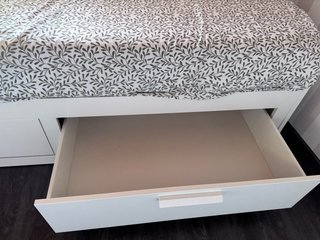 Cama 90cm con 2 cajones y colchón