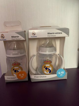 Pack Biberón y Vaso de Aprendizaje Real Madrid