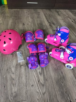 Patines niña Decathlon Talla 26-28 Casco y protecc