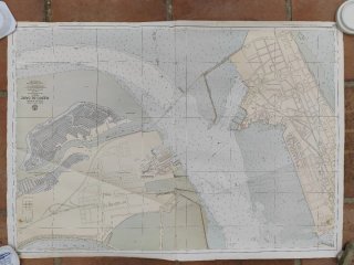Carta Náutica Puerto de Cádiz (hoja II) 1970