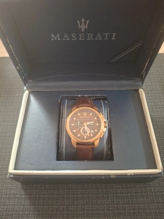 Reloj Maserati Hombre Marrón/Dorado