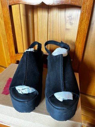 Sandalias de plataforma negras