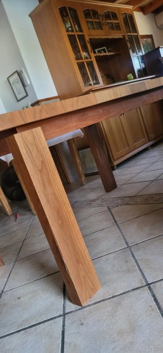 Mesa comedor extensible madera