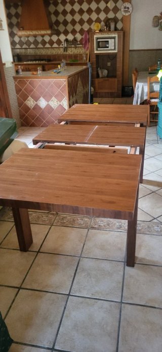 Mesa comedor extensible madera
