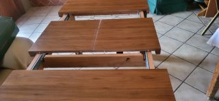 Mesa comedor extensible madera
