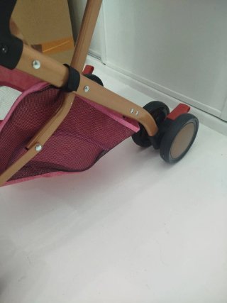 Silla de paseo rosa para bebé