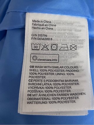 Plumífero H&M Azul