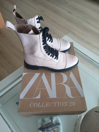 Botines Zara Rosas PIEL