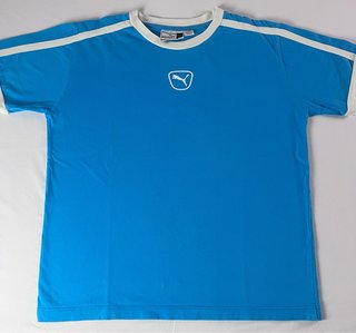 Camiseta Puma Azul y Blanca