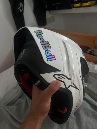 Casco Alpinestars Blanco r10. Talla M.