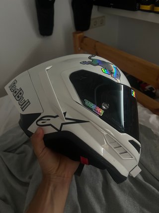 Casco Alpinestars Blanco r10. Talla M.