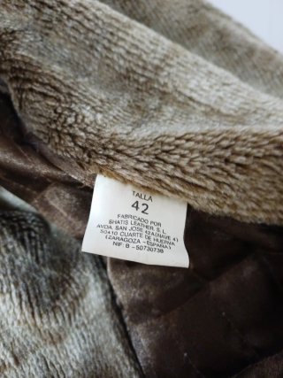 Chaquetón ante marrón Talla 42 ,años 2010