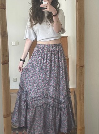Falda larga Elkont floral Talla S/M