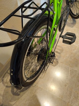 Bicicleta Plegable Verde