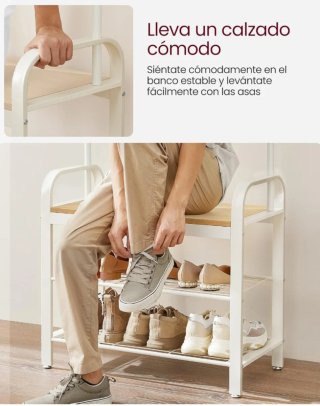 VASAGLE Perchero Zapatero, 4 en 1