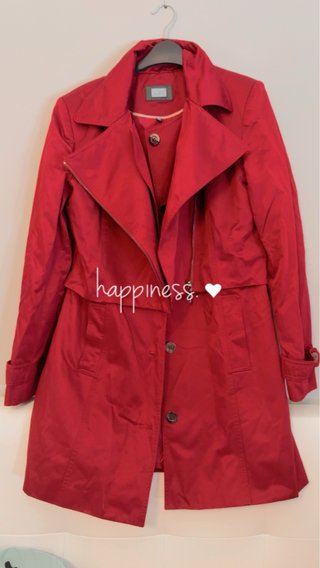 Chaqueta Gabardina Burdeos