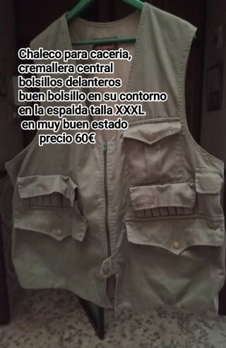 Chaleco de Caza Talla XXXL