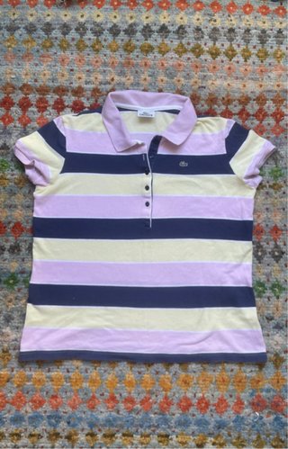 Camisa Polo Lacoste Talla 46 Pastel