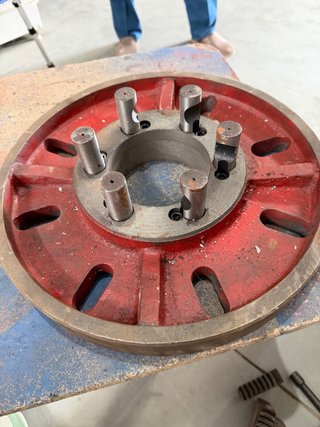 Plato Plano Arrastre Torno Camlock D1-8 (350mm)