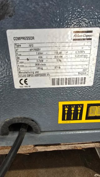 Compresor Atlas Copco SF 2 FF