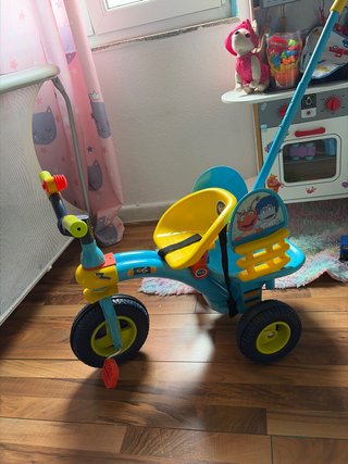 Triciclo Infantil con Barra de Empuje