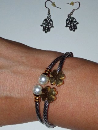 Set de Gargantilla y Pulsera Étnica