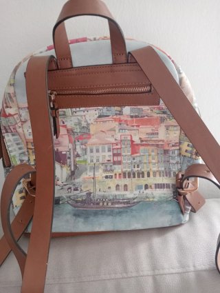Mochila Estampada Paisaje Urbano
