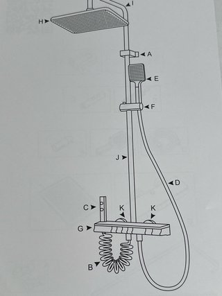 Columna de Ducha Termostática con Pantalla LED