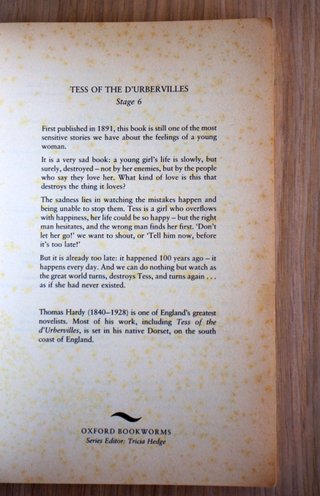 Thomas Hardy. Tess of the d'Urbervilles