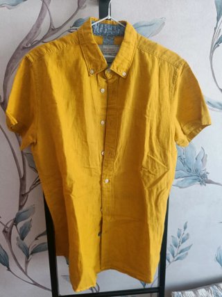 Camisa Lino Springfield Hombre Manga Corta Talla L