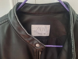 Chaqueta Biker Efecto Piel Zara 164cm