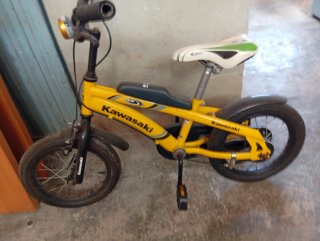 Bicicleta Kawasaki Infantil Amarilla