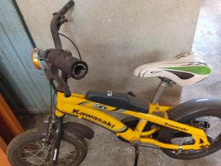 Bicicleta Kawasaki Infantil Amarilla