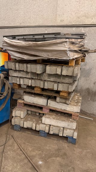 Piedras de hormigón para vallas 2,50C/U