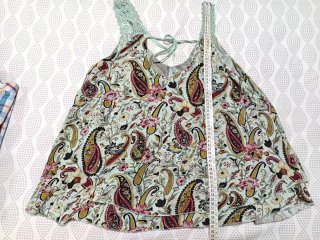 Camiseta de tirantes con estampado Paisley