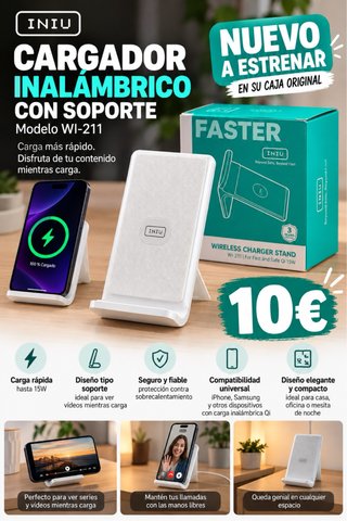 Cargador movil Inalámbrico ( nuevo!!)