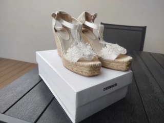 Cuñas de Boda con Encaje mujer