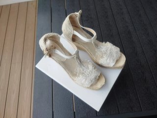 Cuñas de Boda con Encaje mujer