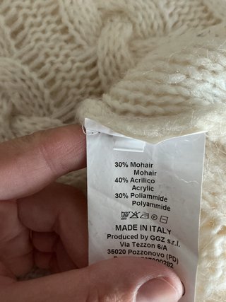Maglione Vicolo a trecce bianco