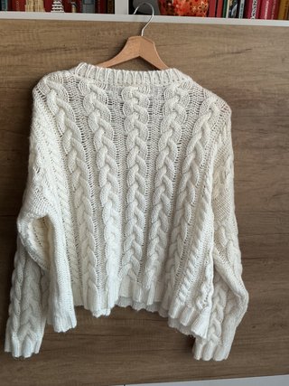 Maglione Vicolo a trecce bianco