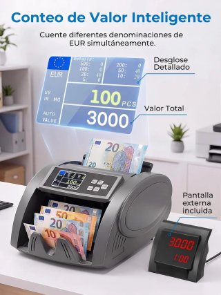 Contador de Billetes FOHERE con Detección