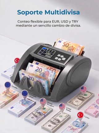 Contador de Billetes FOHERE con Detección