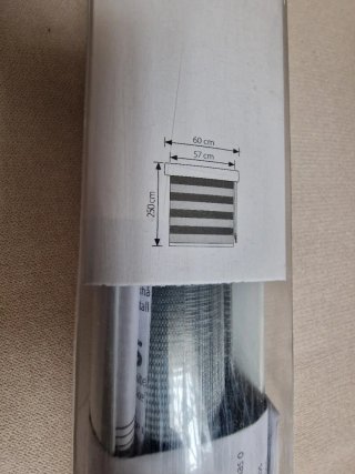 Estor Enrollable Duo Alsten marrón 60x250 cm
