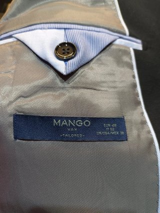Traje Mango Negro nuevo (usado 1 dia)
