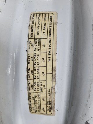Set de 4 Llantas Mangels 15 pulgadas