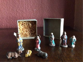 Mini Belén Barro Muy Antiguo