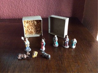 Mini Belén Barro Muy Antiguo