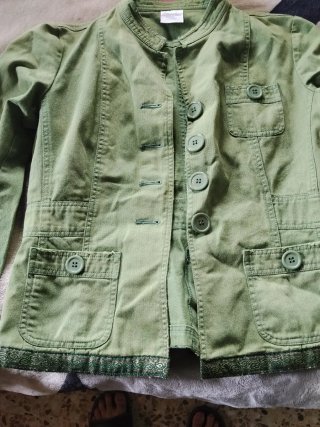 Chaqueta Estilo Vaquero Verde Oliva