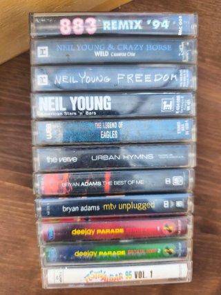 Lotto 9+1 Audiocassette Vintage Rare Anni'80'90'00